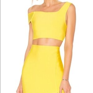 NBD x Naven Bandage Skirt and Kayla Crop Top Set S